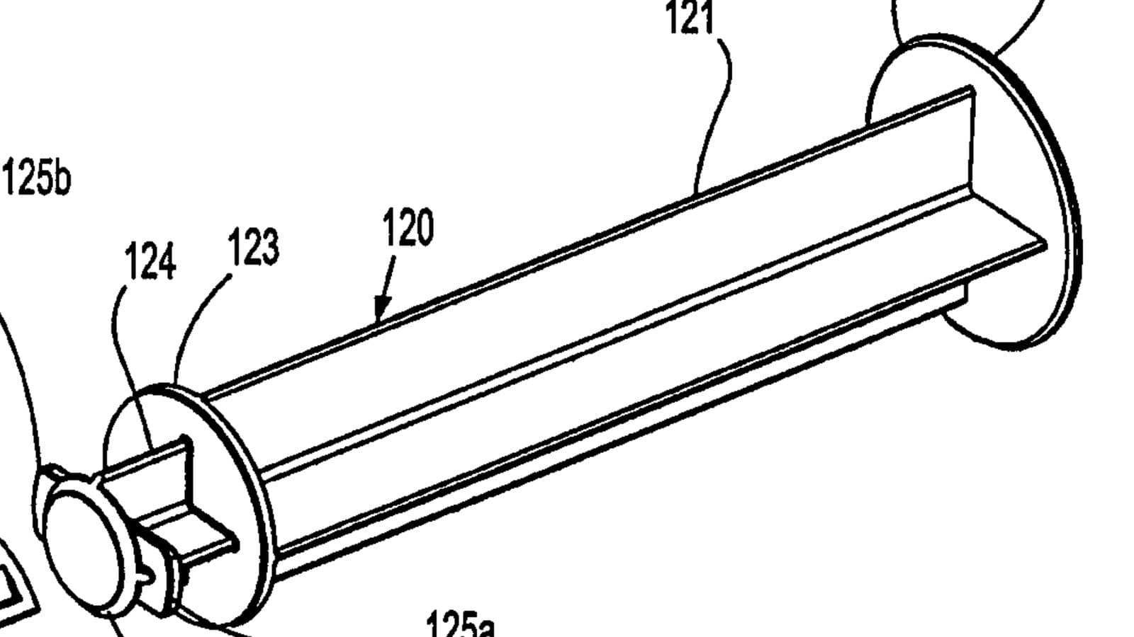 Composite of patent figures showing plunger seal shapes, syringe views, fill-indicator alignment, a dosing method, and a manufacturing sequence.